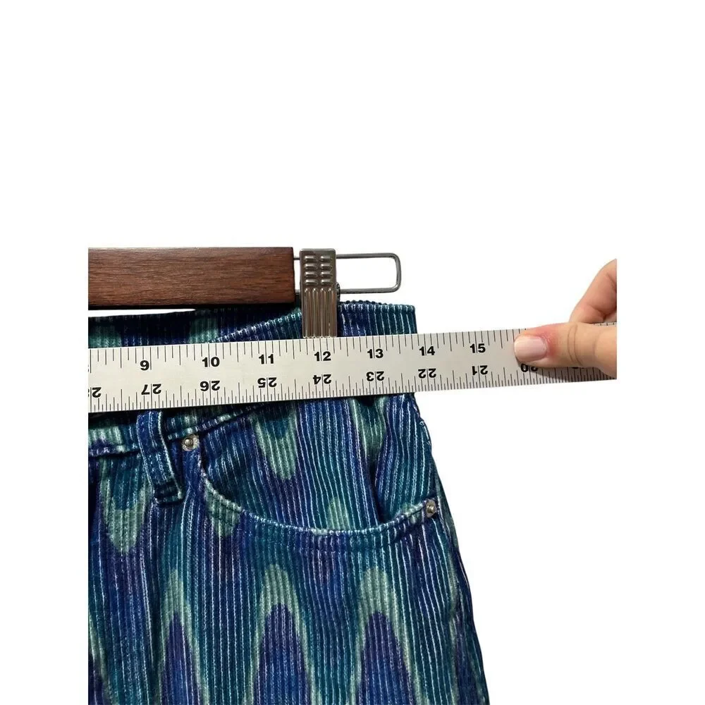 BDG Urban Outfitters High And Wide Corduroy Pants Size 26 Blue Wave Women's - Picture 6 of 10